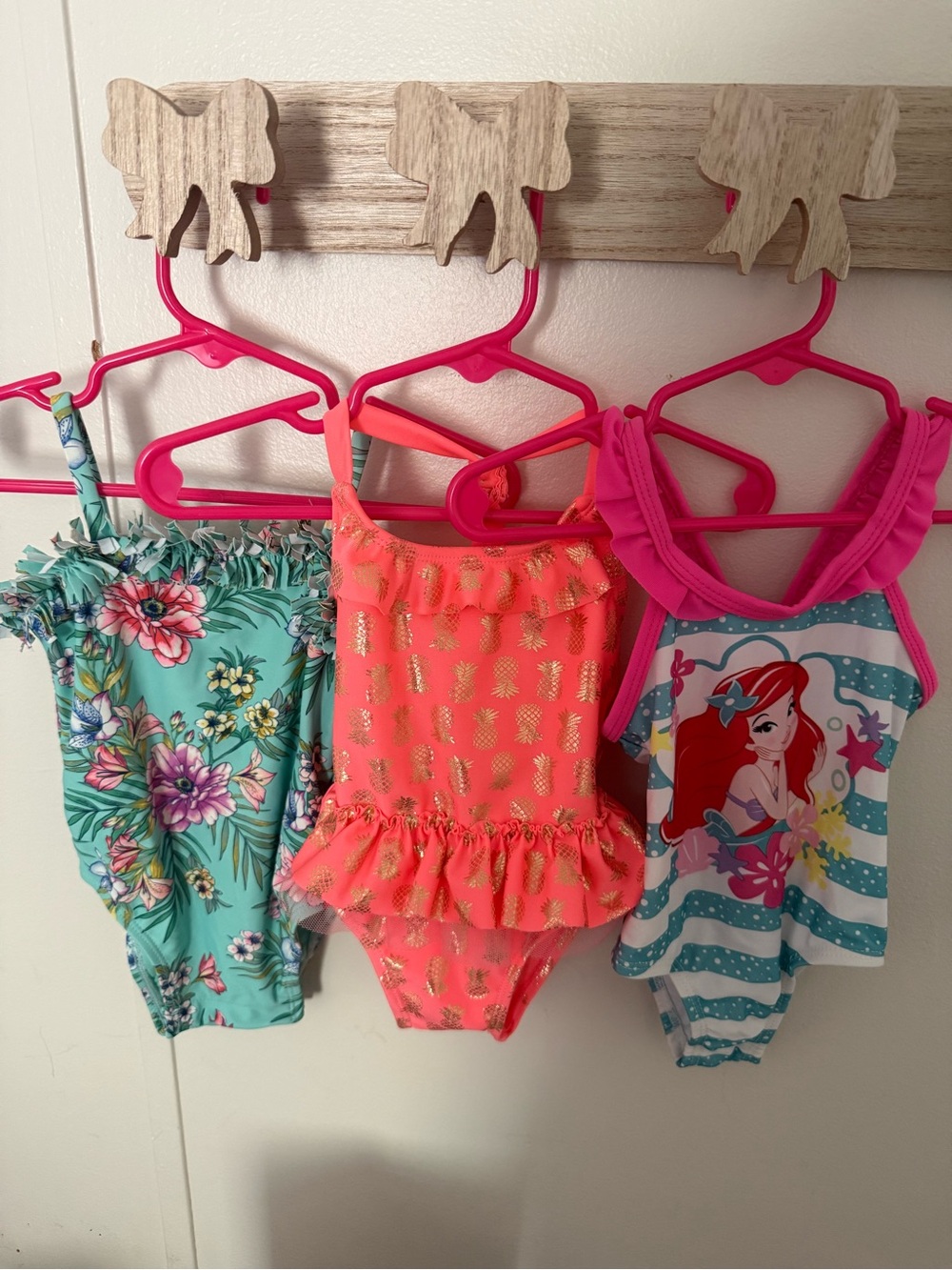 (3) baby girls swimsuit bundle